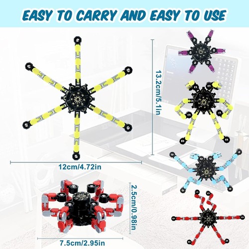 Portable 48 Pack Fidget Spinners - Sensory Stress Relief Toys for Kids & Adults - Picture 4 of 8