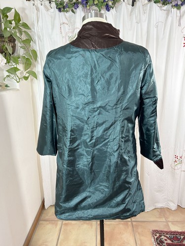 NWT BITABLUE Chinese Jacket Teal Embroidered Asian Soutache Evening Holiday XL - Picture 10 of 14