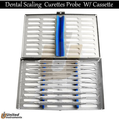 Periodontal Scaling Curettes Explorer Probe Set Periodontal Root Canal Surgery