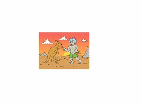 Rick and Morty, Boxing Scene - Officially Licensed Original Magnet, 2.5" x 3.5" - Picture 1 of 1