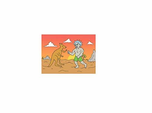 Rick and Morty, Boxing Scene - Officially Licensed Original Magnet, 2.5" x 3.5" - Afbeelding 1 van 1