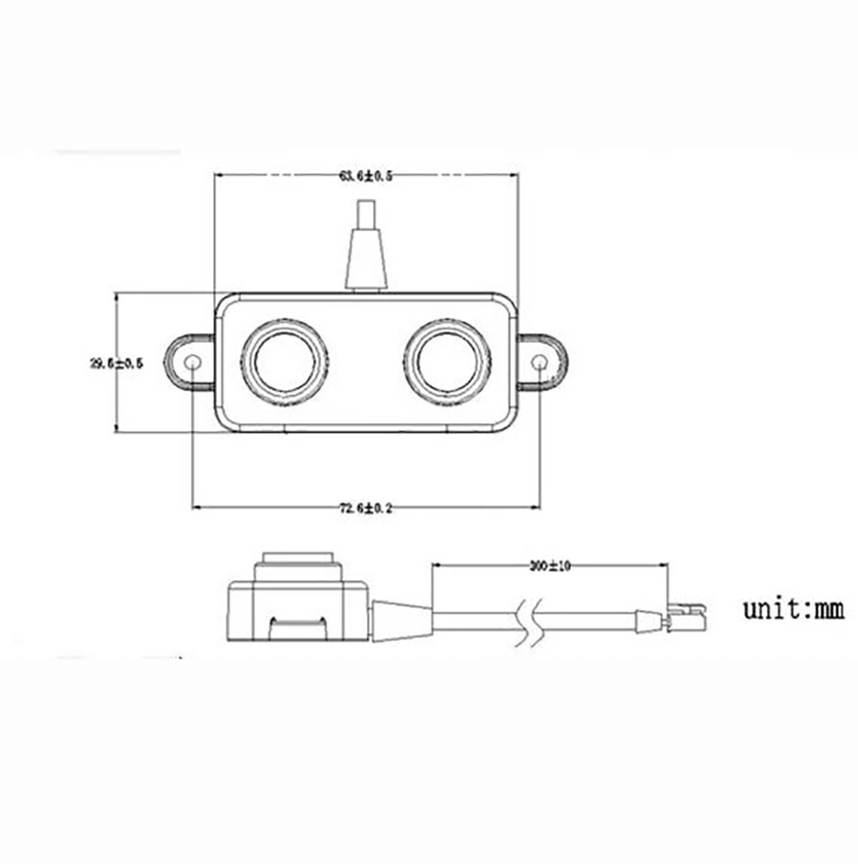 DC5V Sealed Waterproof Ultrasonic Distance Sensor Small Blind Ultrasonic Probe Y - Image 4 of 4