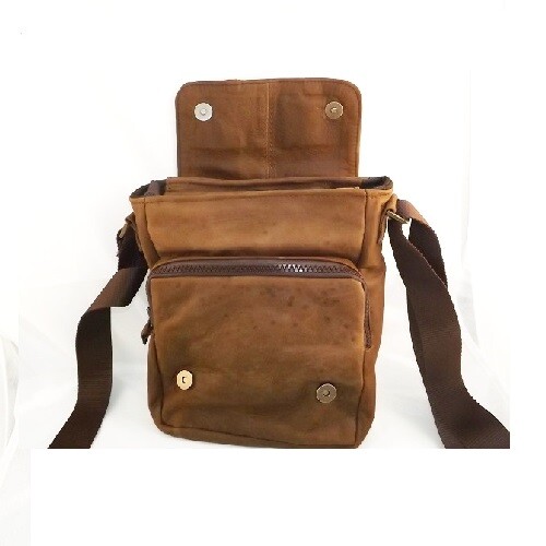 BORSELLO A TRACOLLA UOMO BAG IN VERA PELLE VITELLO, MOD: CRAT - VINTAGE - Imagen 3 de 6