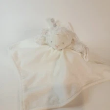 Carters Baby Lamb Sheep White Security Blanket Lovey Nunu Pacifier Holder