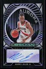 2020-21 Panini Obsidian #AU-HGI Harry Giles III Auto #'d /75