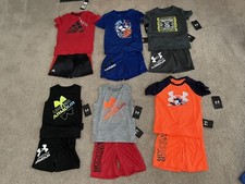 Under Armour Adidas Outfits/short Sets Athletic Size 4