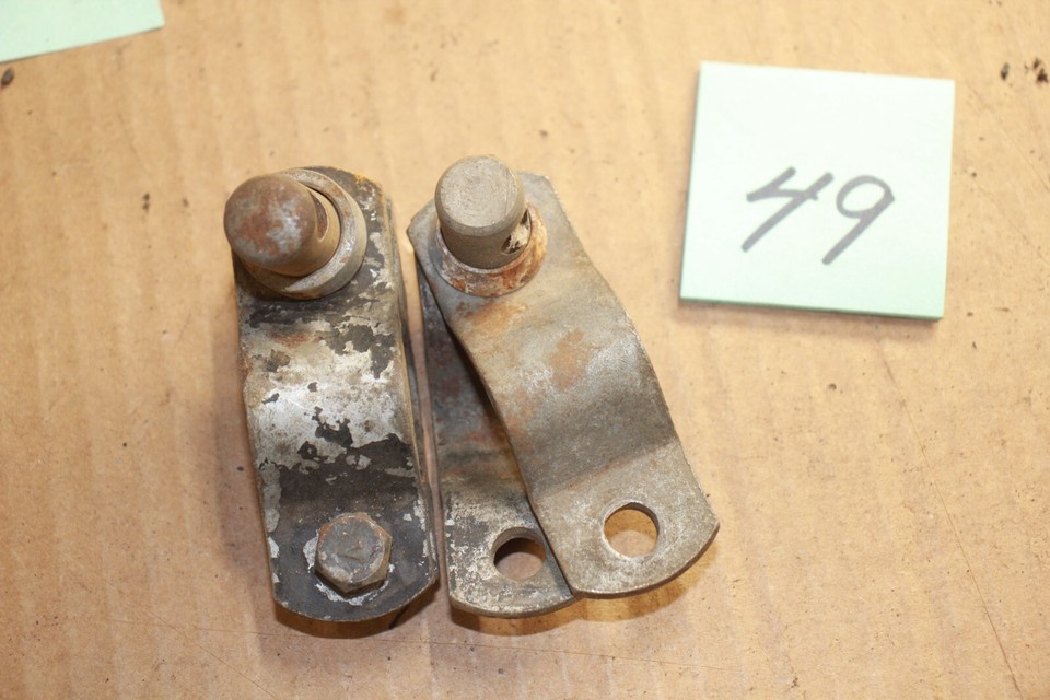 Indian antique vintage historic motorcycle original handle bar clamps