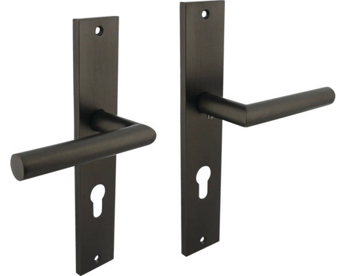 Beschlagset Bastian Drücker/Drücker Langschild Profilzylinder Zamac/Aluminium, a - Bild 1 von 2