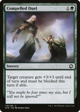 COMPELLED DUEL X 4 N/M ADVENTURES IN THE FORGOTTEN REALMS MTG