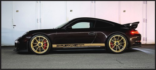 Side Stripe Custom Decal Kit Fits Porsche 997 & 991/992 911 Models - Bild 8 von 10