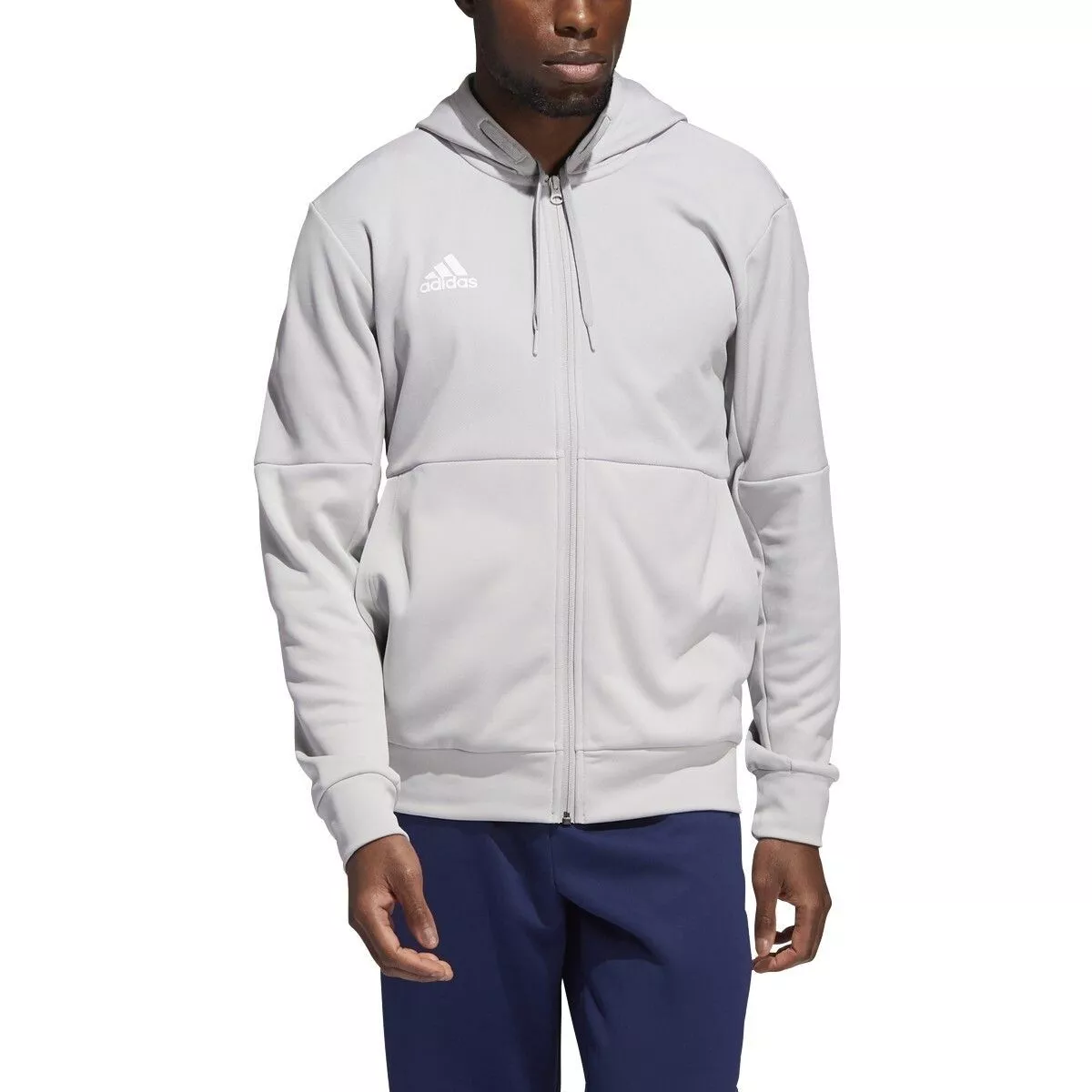 Adidas Men's Logo-Print Zip-Up Jacket