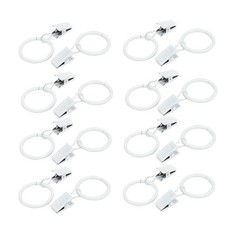 25mm ID Clip anneau de rideau blanc 16 ensembles