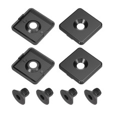 4Pcs 4040 EU Standard T-Slot 9.5mm Dia Aluminum Extrusion End Cap Black