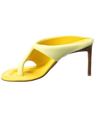 サンダル・ミュール JACQUEMUS Women Sandals 25E251FO167 4036210 Yellow Jacquemus Les Mules Limone Leather Sandal Women's Yellow 36