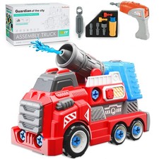 11inches Large Take Apart Fire Trucks for Boys Girls 3-5 6-8 Year Old Fire Re...