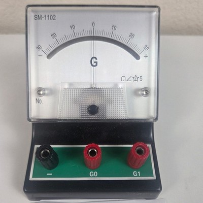 Sdar Electronic SM-1102 Sensitive Galvanometer Analog Current Meter with Manual