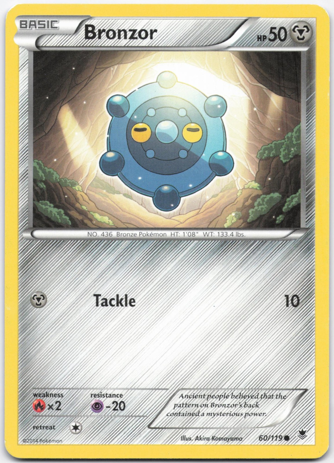 Bronzor 60/119 Common Phantom Forces Pokemon Heavily Played