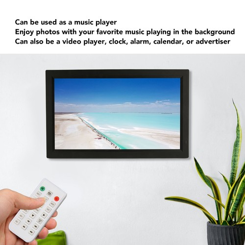 Digital Photo Frame 21.5in HD IPS Screen Support USB Storage Card Video Musi NEW - Afbeelding 8 van 24