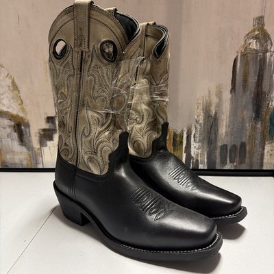 Laredo Birchwood Western Boots Mens Black Leather Cowboy Boots
