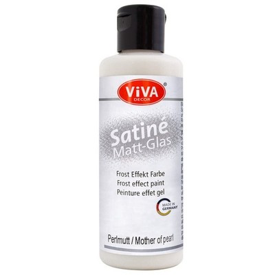 Viva Decor Satiné Matt Glass Paint Frosted - 82ml Mother of Pearl #905