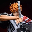 35cm Bleach Ichigo Kurosaki Figure GK Dual Sword Anime Statue Collectible Model