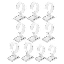10 Pcs Transparent Watch Display Stand Pocket Jewellery Organizer Displays