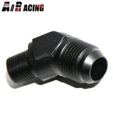Universal AN10 Male to 3/8"NPT Male 45 Deg Bk Fuel Oil Gas Line Fitting Adapter