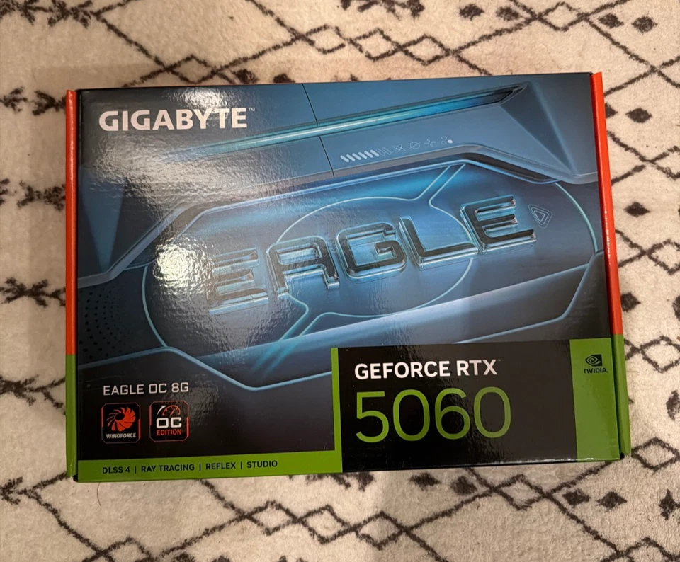 Gigabyte RTX 5060 EAGLE OC 8GB GDDR7 Nvidia SCHEDA VIDEO (GV-N5060EAGLE OC-8GD) - Immagine 2 di 2