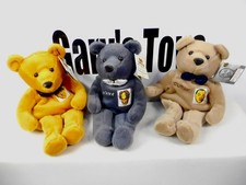 Three Stooges Limited Edition Three Set Plush Bears Numbered , W/Tag