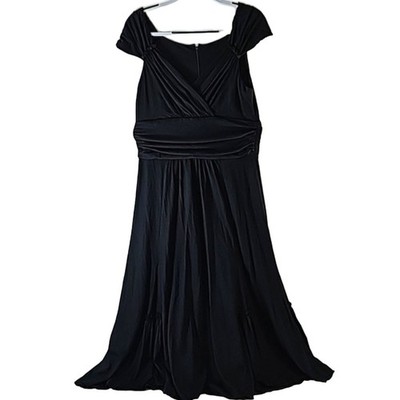 Peruvian Connection Womens Sz M Fonteyn Black Whimsigoth Fairy Grunge Midi Dress