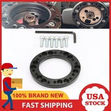 Black For Momo Hub Aluminum Steering Wheel Hub Adapter Spacer Kit 12 Mm Black For Momo Hub Aluminum Steering Wheel Hub Adapter Spacer Kit 12 Mm