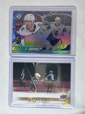 Jack Eichel UN Canvas C200 + UD3-29 Future Impact 2025 Hockey Cards