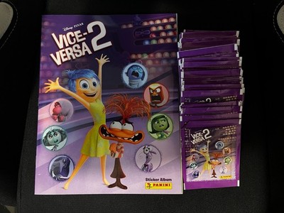 PANINI SET 50 TASCHEN PAKETE AUFKLEBER + LEERALBUM UMGEKEHRT 2 PIXAR 2024