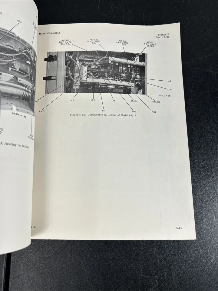 Preliminary Operating & Servicce Manual Model 851A/8551A Spectrum Analyzer - Image 4 of 4