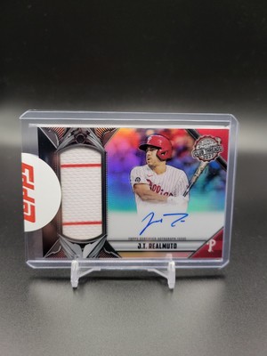 2022 Topps Chrome Club Threads Auto Relics J.T. Realmuto Red /99 #TCTA-JR *READ*
