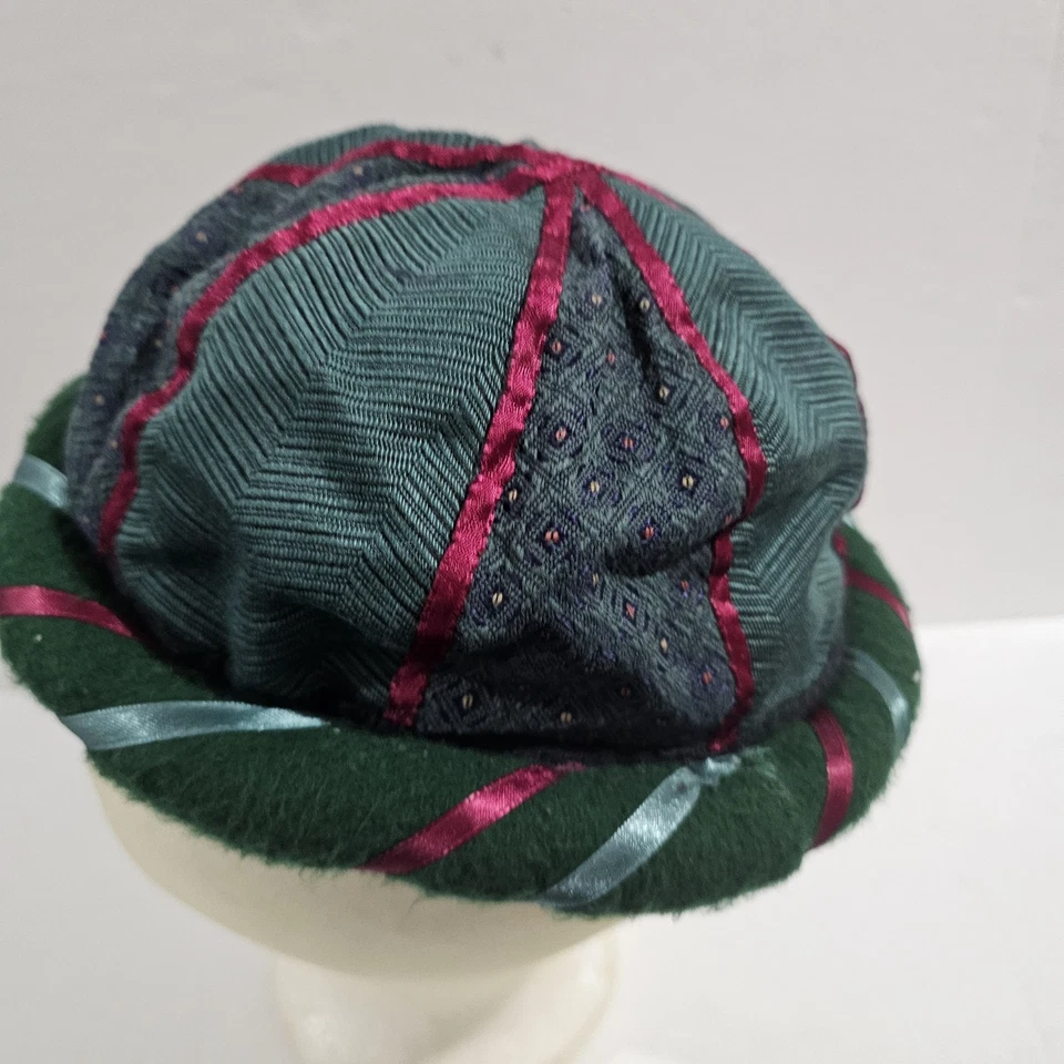 Disfraz Tudor Renacimiento Adulto Período Feria Medieval Verde/Marate Sombrero - Hecho a mano Foto 2 de 4