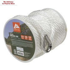 3/8"x100ft Braided Nylon Anchor Line Marine Boat Dock Mooring Rope Gear