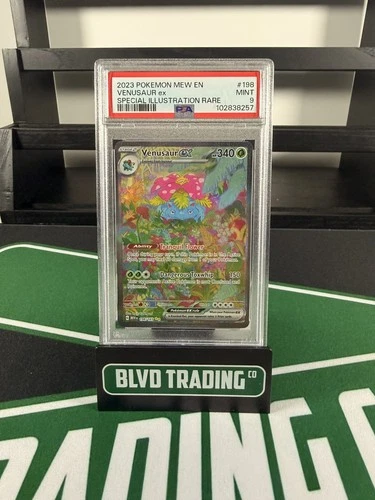 VENUSAUR EX SPECIAL ILLUSTRATION RARE POKEMON MEW EN-151 2023 198 PSA 9 - SV151