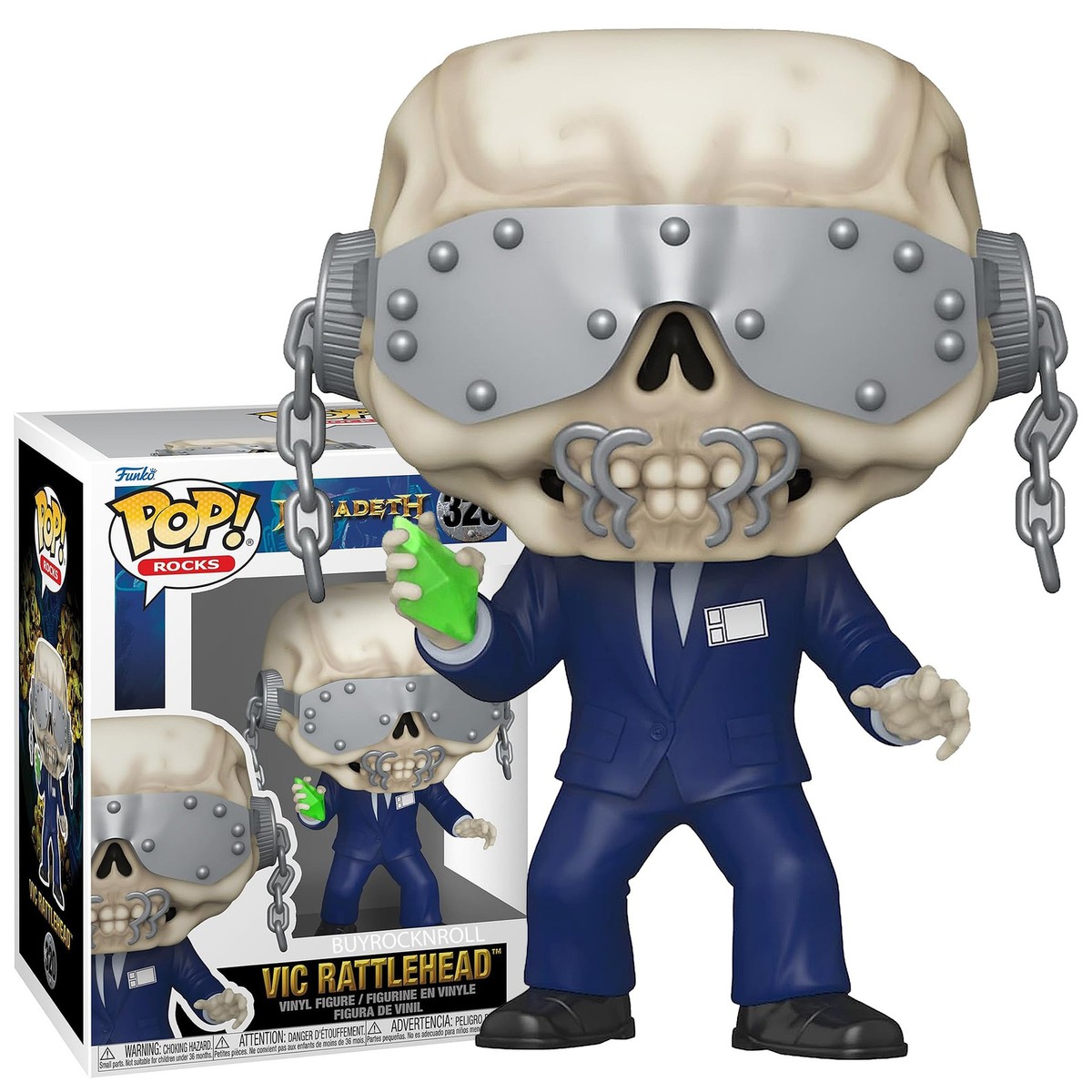 New Megadeth Vic Rattlehead Funko Pop #320 Rust In Peace NM/MT