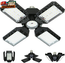 150W Deformable LED Garage Ceiling Light 15000LM E26 E27 4 Panel Shop