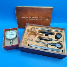 Vintage B.C. Ames Universal Test Indicator No 22C in Case & Box, Waltham Mass
