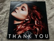 Meghan Trainor Thank You Pink & Black White Split 2-LP Vinyl Used Damaged Sleeve