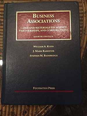 Business Associations, Cases and Ma..., Stephen Bainbri