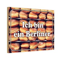Holzschild 20X30 Cm Ich Bin Ein Berliner Deutschland Deko Geschenk Holz Schild