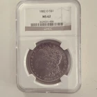 1882-O Morgan Silver Dollar MS62 NGC Uncirculated New Orleans Mint 0.9 Fine