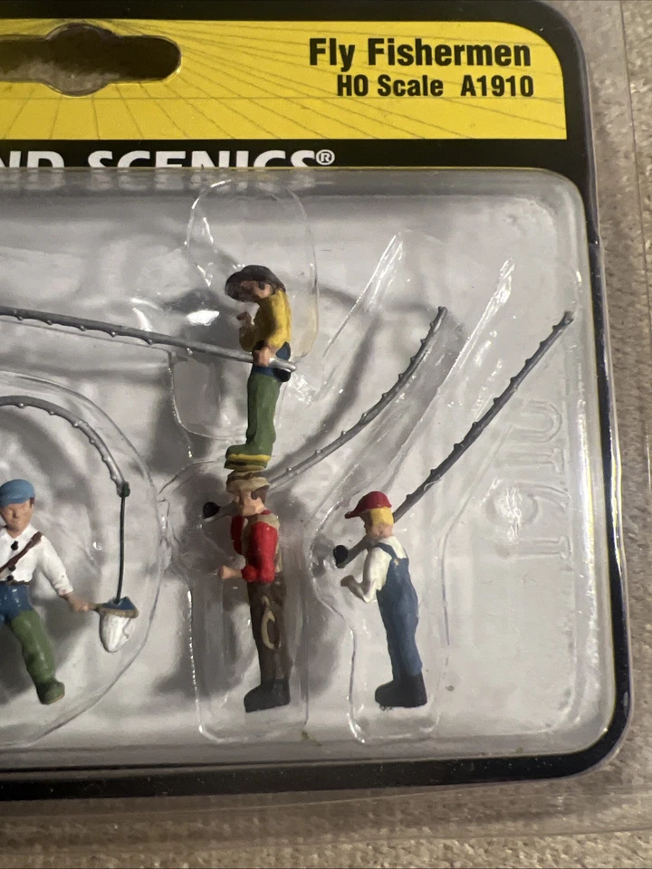Scenic Accents Fly Fisherman HO Scale A1910 New  - Image 4 of 4