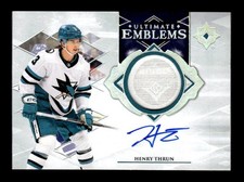2023-24 UD Ultimate Collection - Ultimate Emblems Auto #UE-HT Henry Thrun