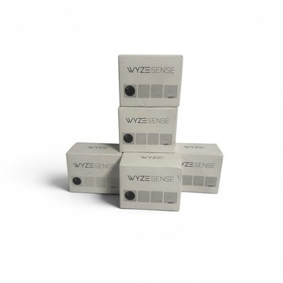 5-Pack Wyze WHSK1 Sense Starter Kit Smart Home Motion & Entry Sensors White