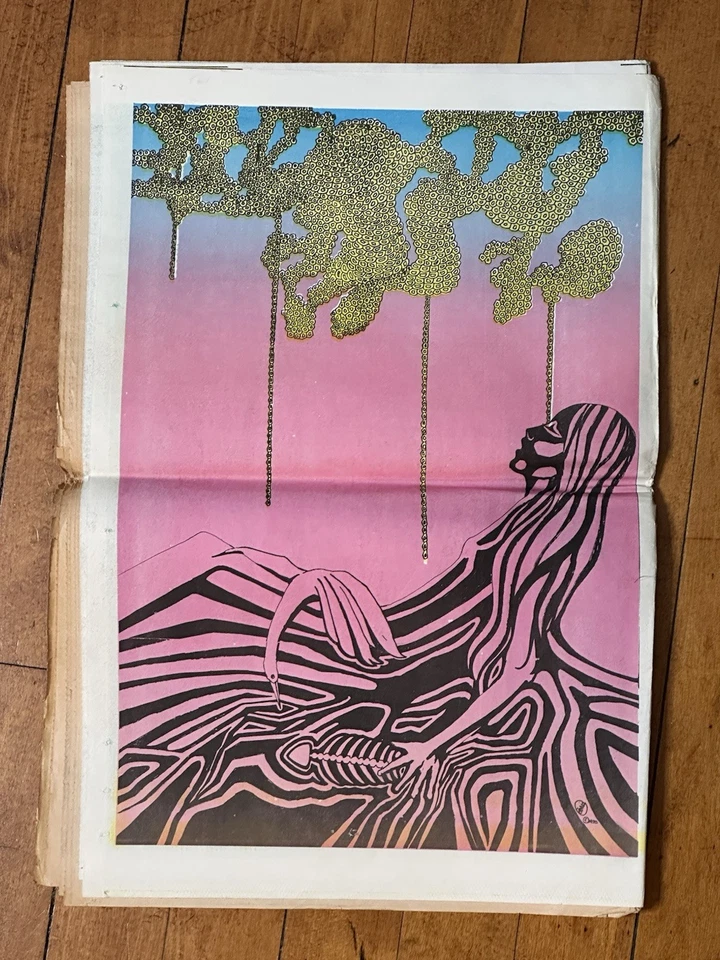 Vintage 1971 Chicago Seed Underground Newspaper Vol. 6 No. 5 Psychedelic Art - Image 2 of 4