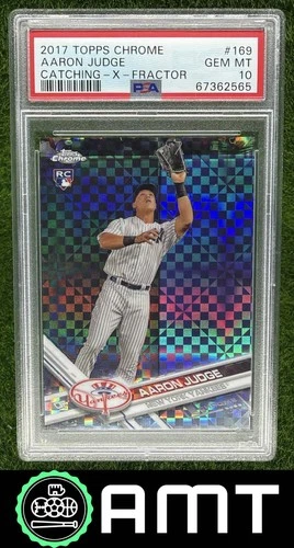 Aaron Judge RC PSA 10 2017 Topps Chrome X Fractor New York Yankees #169 2565